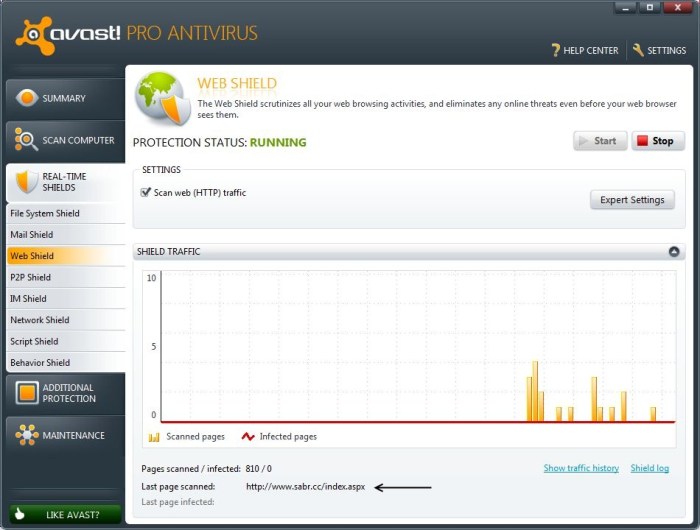 الحماية أثناء التصفح