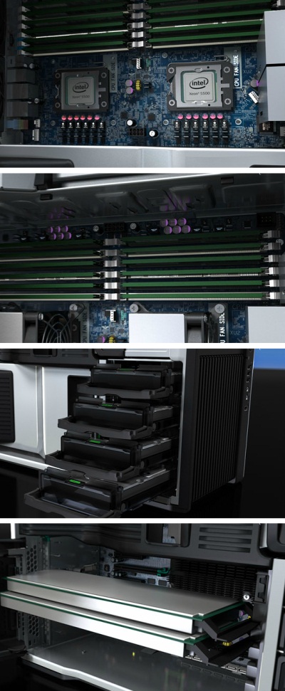 محطة العمل HP Z800 من الداخل