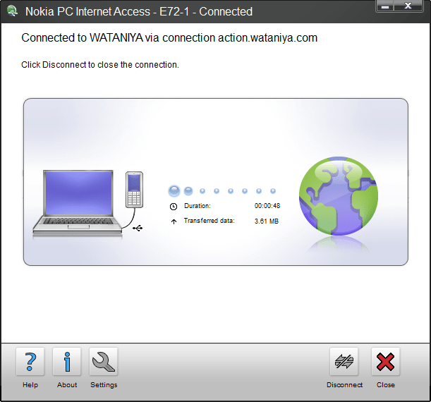 الإتصال بالإنترنت عن طريق الهاتف النقال