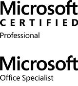 I’m a Microsoft Certified Professional and a Certified Office Specialist